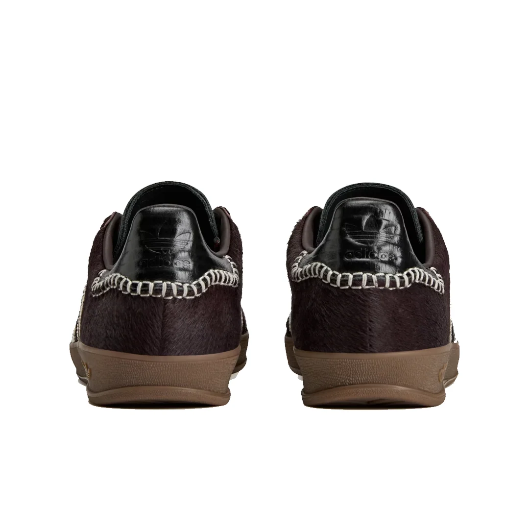 WALES BONNER X ADIDAS GAZELLE PONY SHOES AURORA COFFEE/ WONDER WHITE - Image 3