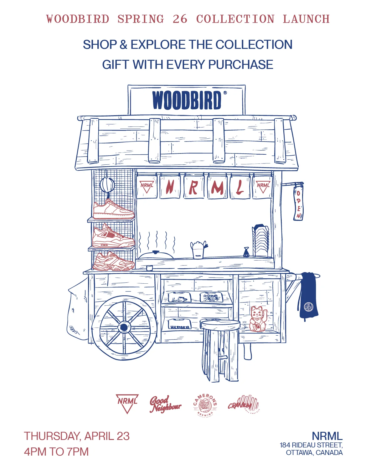 LIMITED EDITION WOODBIRD X NRML "FOOD TRUCK " T-SHIRT BLACK - Image 3