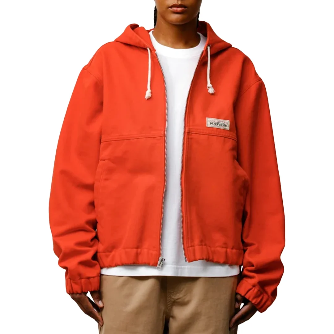 WORK JACKET UNLINED CANVAS RED - Image 3