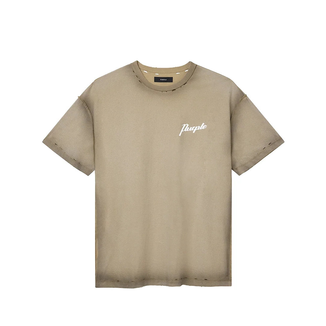 WORKING SCRIPT TEE KHAKI - Image 3