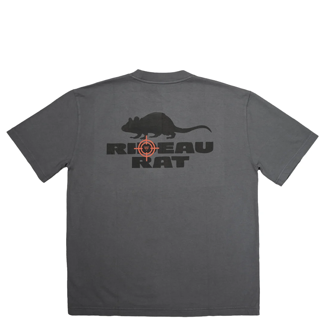 NRML "RIDEAU RAT" BOXY TEE DARK GREY - Image 2